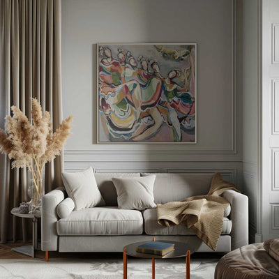 “Cancan” - Square Stretched Canvas, Poster or Fine Art Print