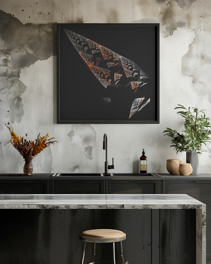 Broken Obelisk - Square Stretched Canvas, Poster or Fine Art Print I Heart Wall Art