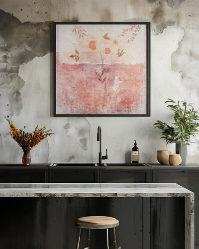 Pink - Square Stretched Canvas, Poster or Fine Art Print I Heart Wall Art