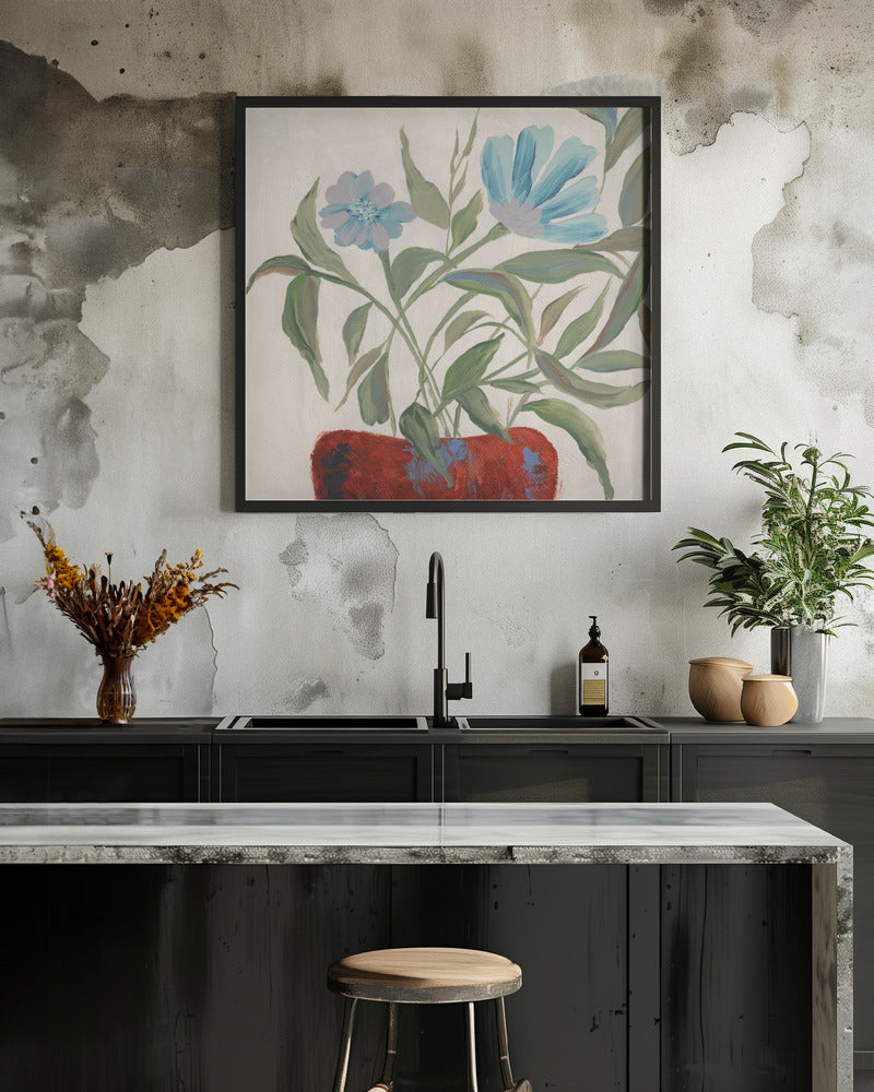 Amour ll - Square Stretched Canvas, Poster or Fine Art Print I Heart Wall Art