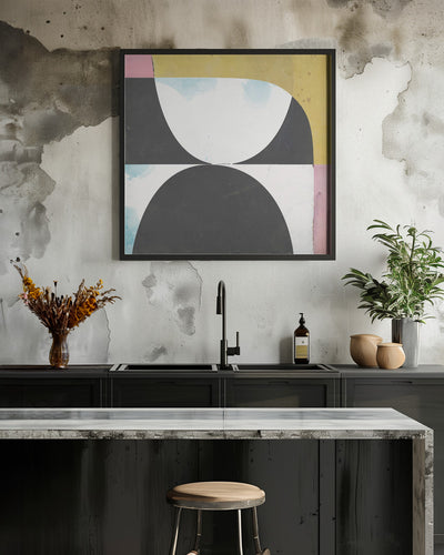 Touching - Square Stretched Canvas, Poster or Fine Art Print I Heart Wall Art