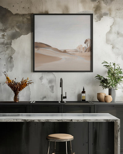 Farm View II - Square Stretched Canvas, Poster or Fine Art Print I Heart Wall Art