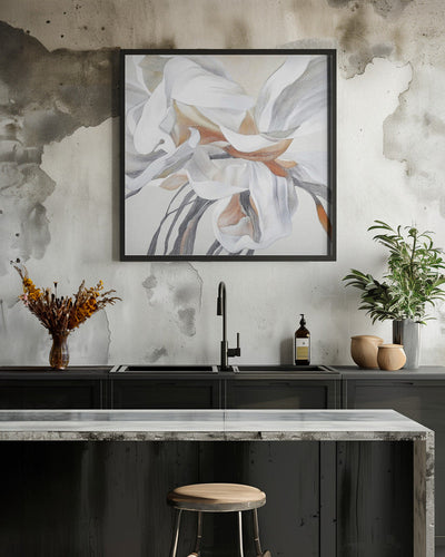 Fleur - Square Stretched Canvas, Poster or Fine Art Print I Heart Wall Art