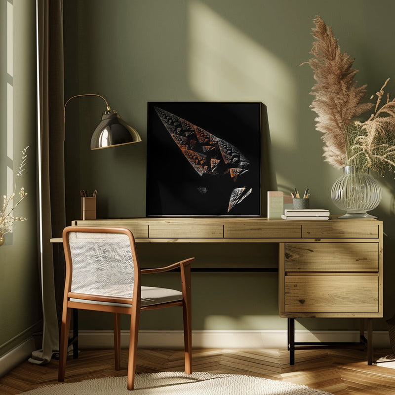 Broken Obelisk - Square Stretched Canvas, Poster or Fine Art Print I Heart Wall Art