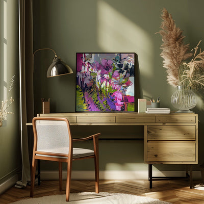 Df675a and To Everything There Is a Season Bloom I - Square Stretched Canvas, Poster or Fine Art Print I Heart Wall Art