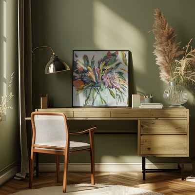 Spikeybouquet - Square Stretched Canvas, Poster or Fine Art Print I Heart Wall Art