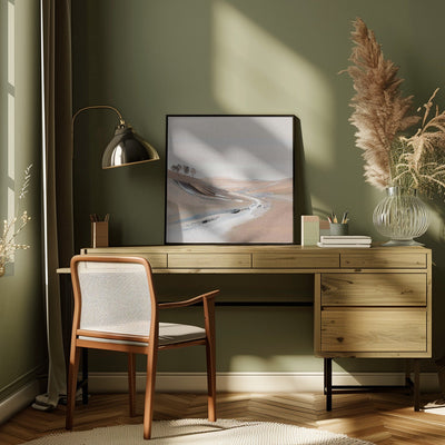 Farm View IV - Square Stretched Canvas, Poster or Fine Art Print I Heart Wall Art