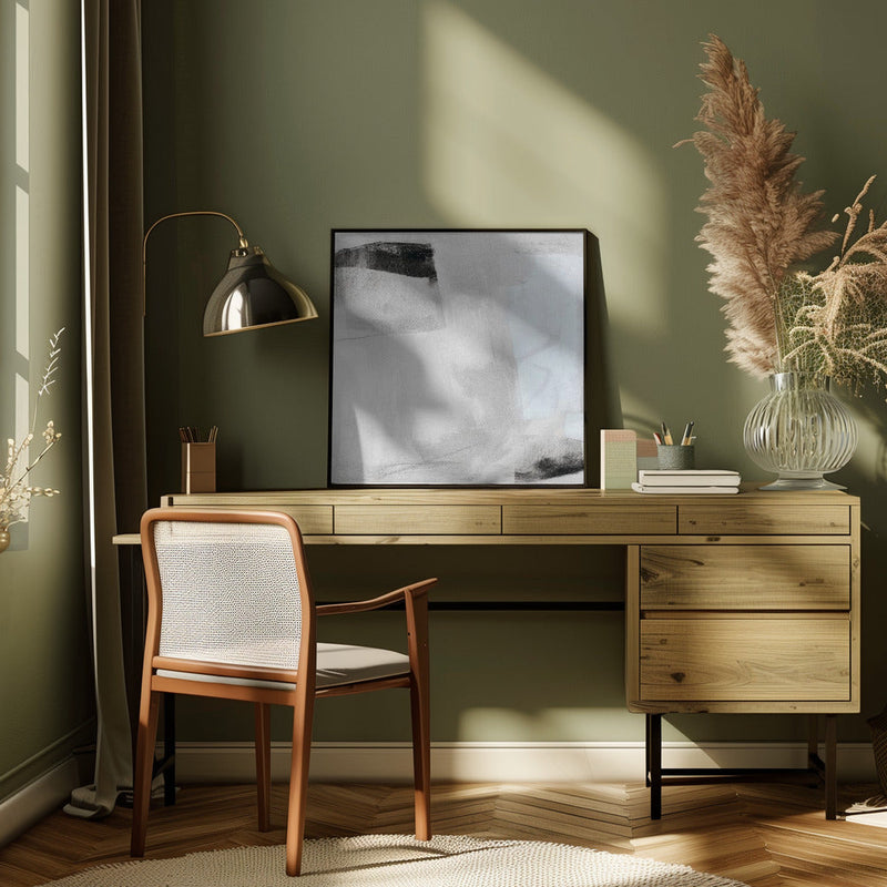 Layers III - Square Stretched Canvas, Poster or Fine Art Print I Heart Wall Art