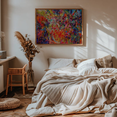 Ethereal Blossom Glow - Stretched Canvas, Poster or Fine Art Print I Heart Wall Art