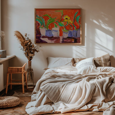 Vibrant Plant Harmony - Stretched Canvas, Poster or Fine Art Print I Heart Wall Art