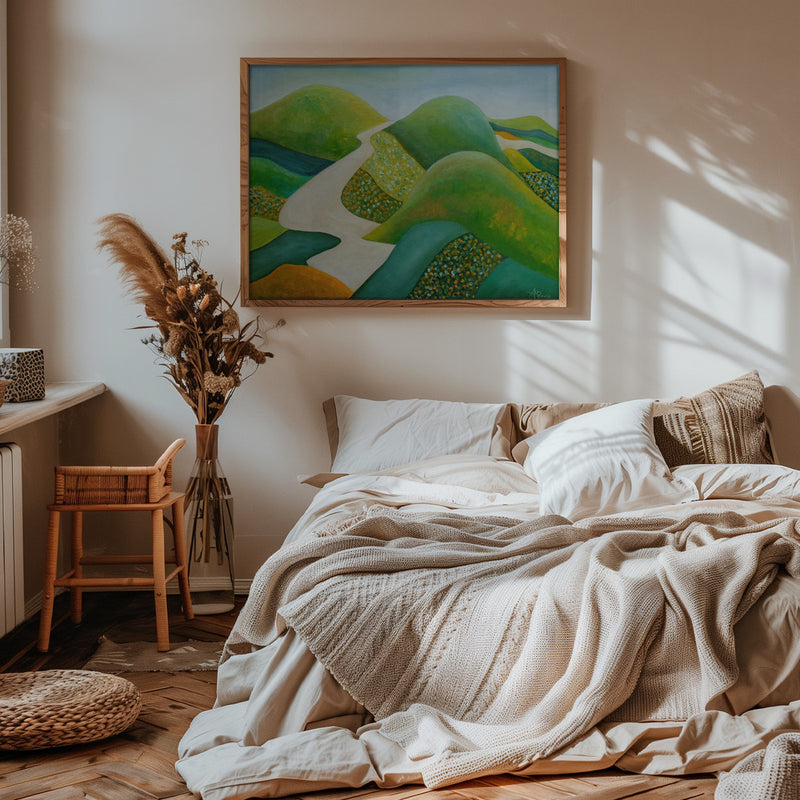 Stilling Hills - Stretched Canvas, Poster or Fine Art Print I Heart Wall Art