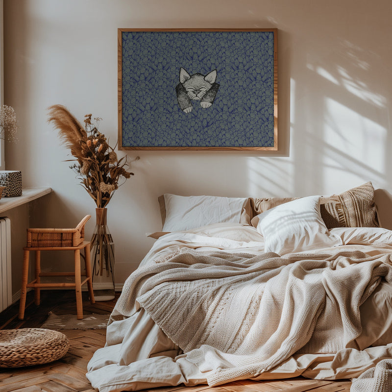 Kitty - Stretched Canvas, Poster or Fine Art Print I Heart Wall Art