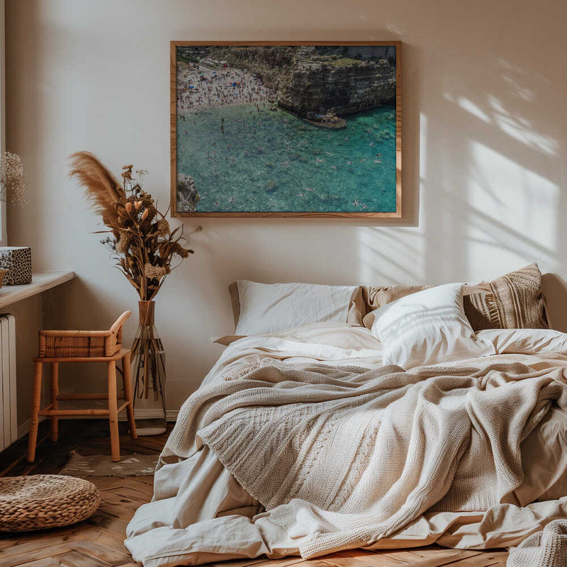 Another day at the Beach in Italy - Stretched Canvas, Poster or Fine Art Print