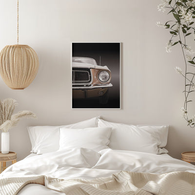 American classic car Mustang Coupe 1968 - Stretched Canvas, Poster or Fine Art Print I Heart Wall Art