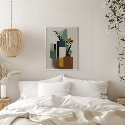 Geometric Vases - Stretched Canvas, Poster or Fine Art Print I Heart Wall Art