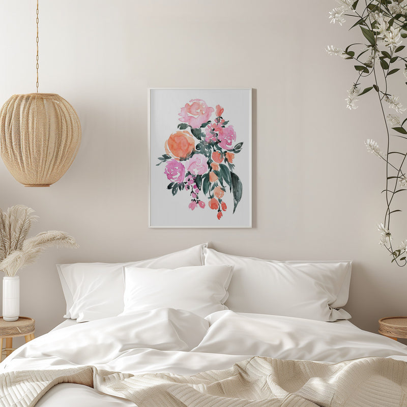 Heidi bouquet - Stretched Canvas, Poster or Fine Art Print I Heart Wall Art