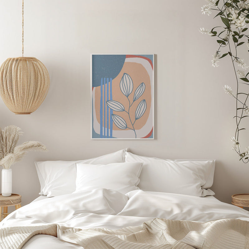 Botanical Plants and Sun - Stretched Canvas, Poster or Fine Art Print I Heart Wall Art