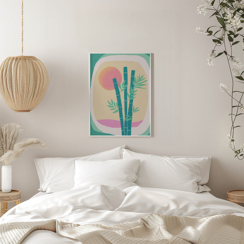 Bamboo in the Desert - Stretched Canvas, Poster or Fine Art Print I Heart Wall Art