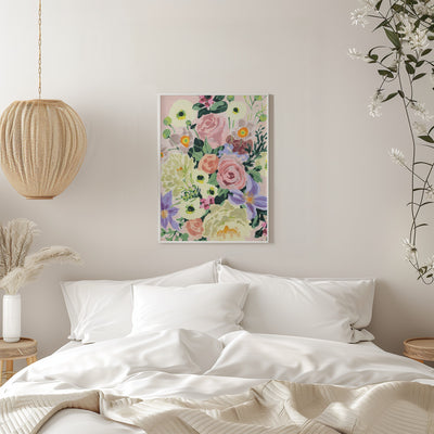 Romantic Bouqet - Stretched Canvas, Poster or Fine Art Print I Heart Wall Art