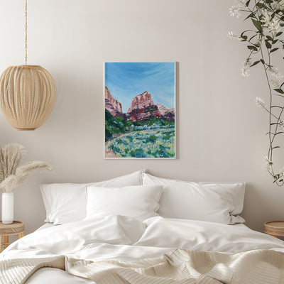 Angels Landing - Stretched Canvas, Poster or Fine Art Print I Heart Wall Art