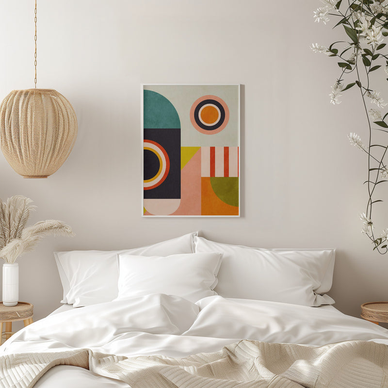 Playing Around Shapes 2 - Stretched Canvas, Poster or Fine Art Print I Heart Wall Art