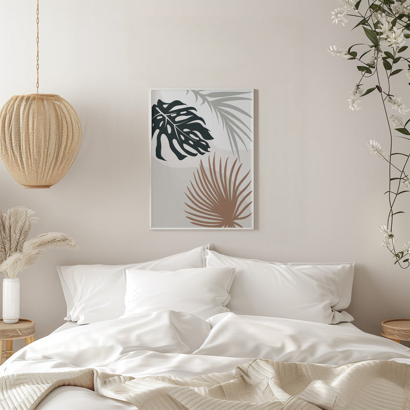 Tropical Leaves No3 - Stretched Canvas, Poster or Fine Art Print I Heart Wall Art