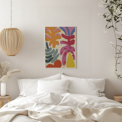 Happy Summer No 5 - Stretched Canvas, Poster or Fine Art Print I Heart Wall Art