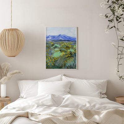 Blue Valley - Stretched Canvas, Poster or Fine Art Print I Heart Wall Art