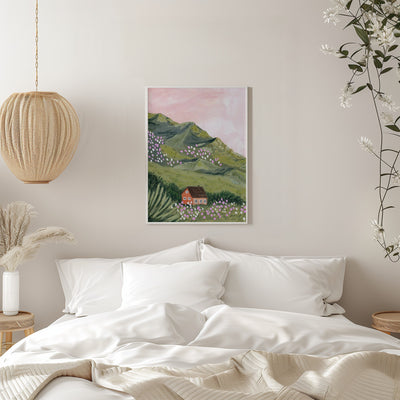 Mountain House - Stretched Canvas, Poster or Fine Art Print I Heart Wall Art