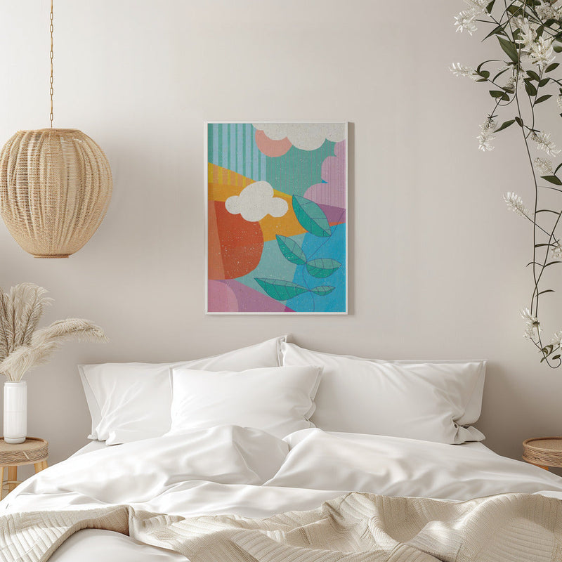 Full Moon - Stretched Canvas, Poster or Fine Art Print I Heart Wall Art