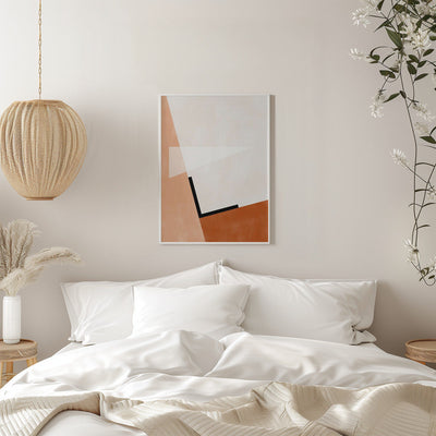 Abstract Geometric Art With Muted Tones - Stretched Canvas, Poster or Fine Art Print I Heart Wall Art