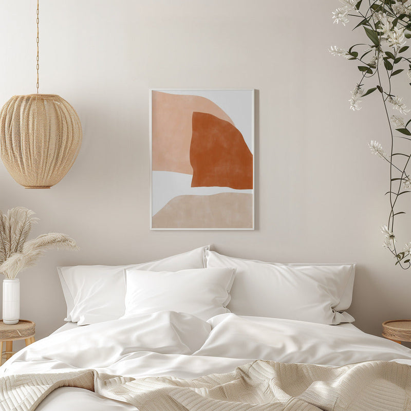 Gentle Earth Tones - Stretched Canvas, Poster or Fine Art Print I Heart Wall Art