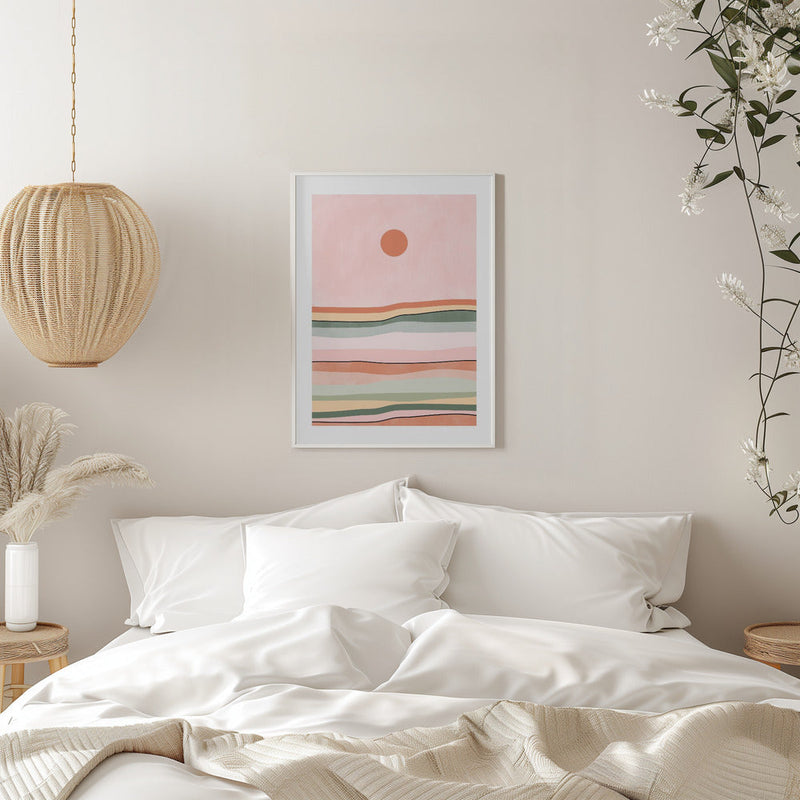 Serene Horizon Lines - Stretched Canvas, Poster or Fine Art Print I Heart Wall Art