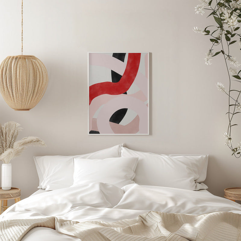 Colorful Curves - Stretched Canvas, Poster or Fine Art Print I Heart Wall Art