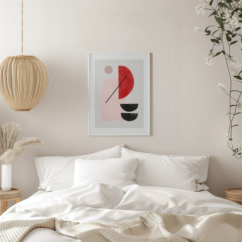 Geometric Shapes In A Minimalist Style - Stretched Canvas, Poster or Fine Art Print I Heart Wall Art