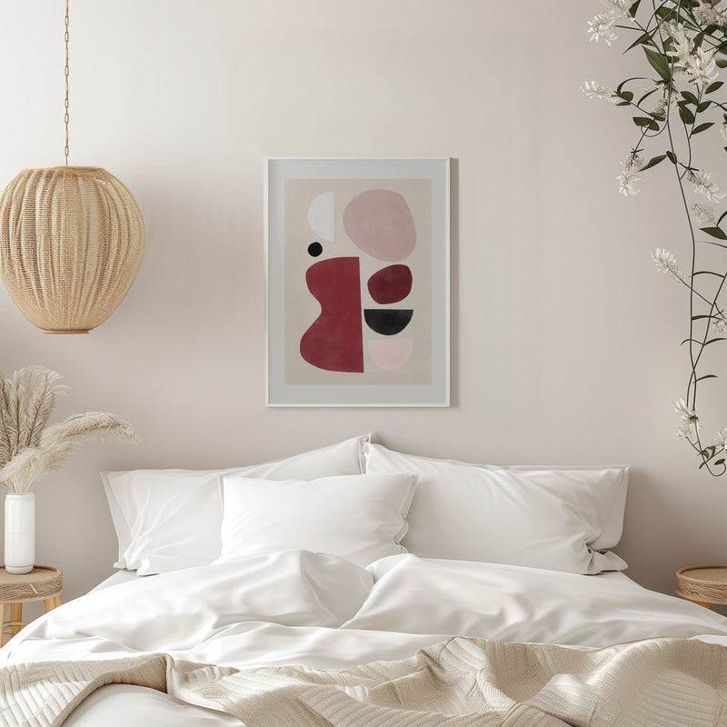Abstract Geometric Shapes - Stretched Canvas, Poster or Fine Art Print I Heart Wall Art