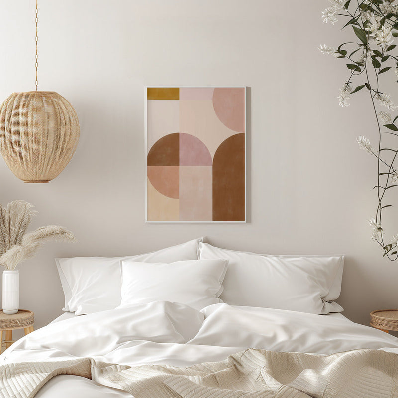 Earthy Geometrics - Stretched Canvas, Poster or Fine Art Print I Heart Wall Art