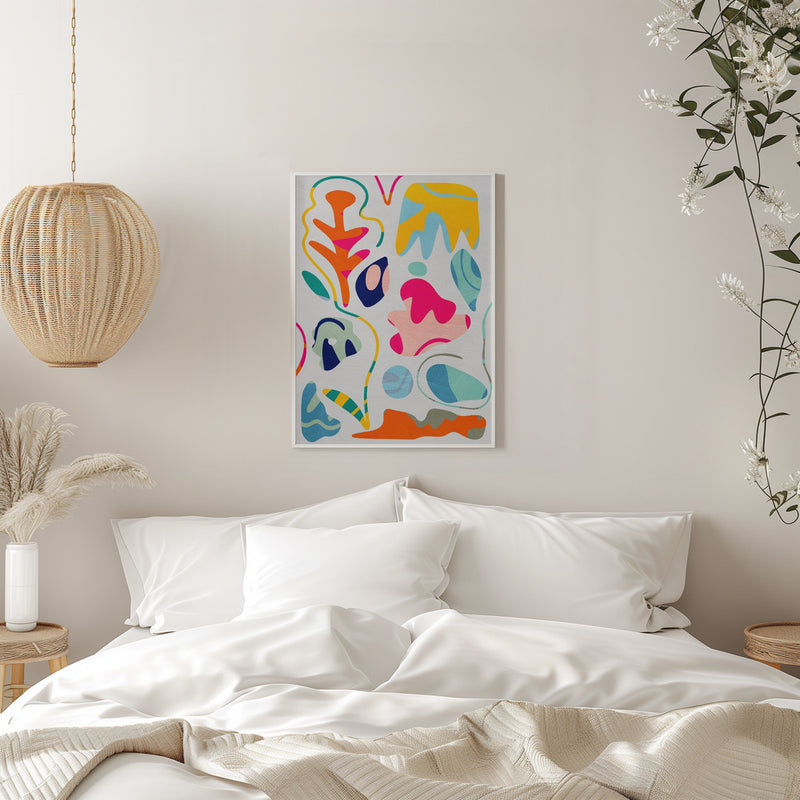 Matisse inspired shapes - Stretched Canvas, Poster or Fine Art Print I Heart Wall Art