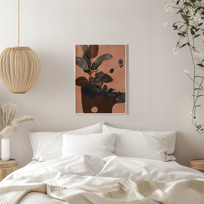 Leaves More 6 Red - Stretched Canvas, Poster or Fine Art Print I Heart Wall Art