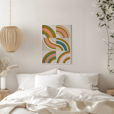 Rainbow Suns 10 - Stretched Canvas, Poster or Fine Art Print I Heart Wall Art
