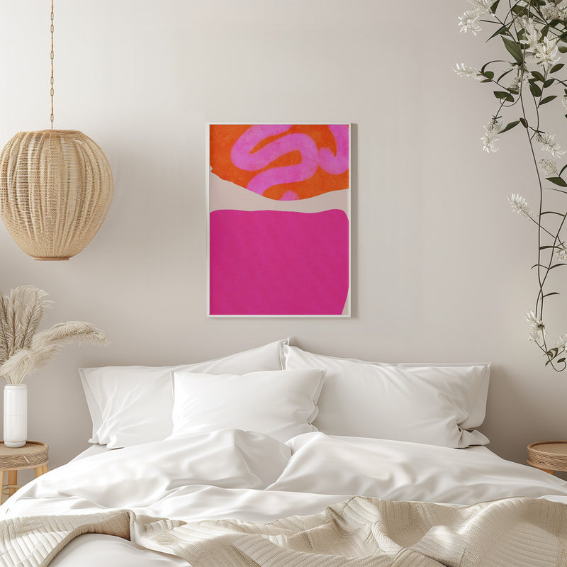 Painted Lines 2 Kopie - Stretched Canvas, Poster or Fine Art Print I Heart Wall Art