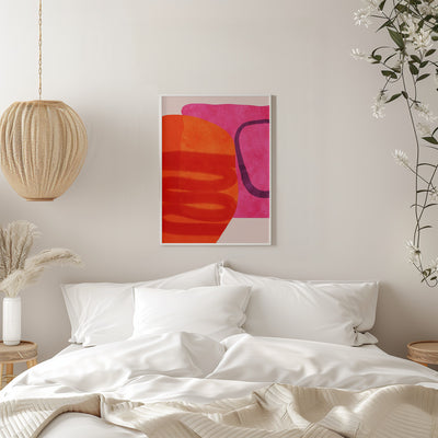 Painted Lines 4 Kopie - Stretched Canvas, Poster or Fine Art Print I Heart Wall Art