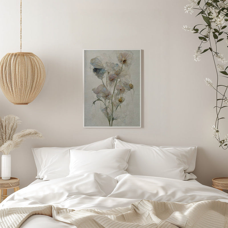 Fragile Flowers - Stretched Canvas, Poster or Fine Art Print I Heart Wall Art