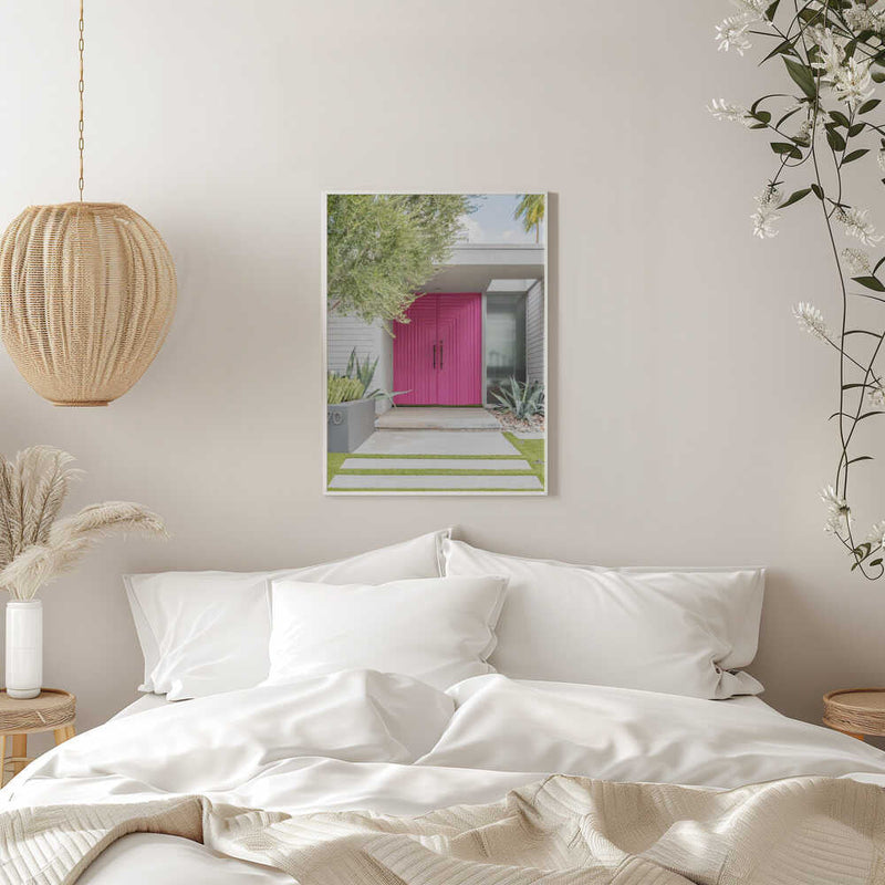 Magenta Pink Doors - Stretched Canvas, Poster or Fine Art Print I Heart Wall Art