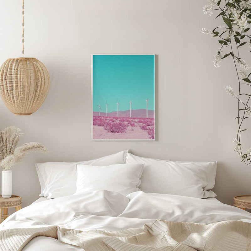 Palm Springs Windmills in the Desert - Stretched Canvas, Poster or Fine Art Print I Heart Wall Art