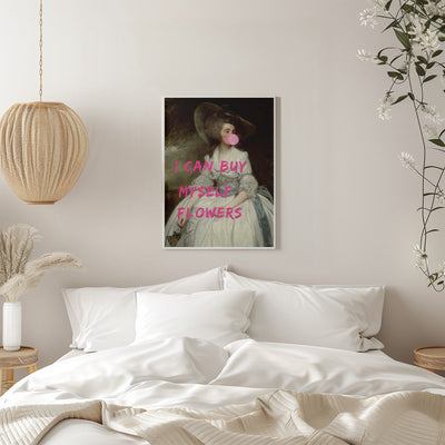 I Can Buy Myself Flowers - Stretched Canvas, Poster or Fine Art Print I Heart Wall Art