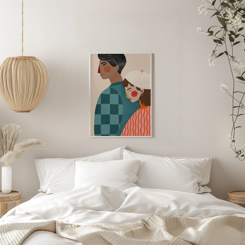 Be My Valentine - Stretched Canvas, Poster or Fine Art Print I Heart Wall Art