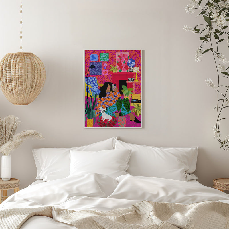 9933x14043 Din 83 Taking Selfies of Yourself - Stretched Canvas, Poster or Fine Art Print I Heart Wall Art