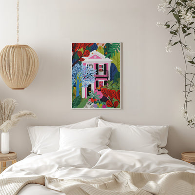 9933x14043 Din 79 House In the Woods - Stretched Canvas, Poster or Fine Art Print I Heart Wall Art