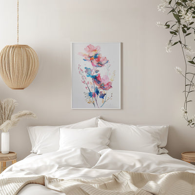 Watercolor Floral No. 8 - Stretched Canvas, Poster or Fine Art Print I Heart Wall Art